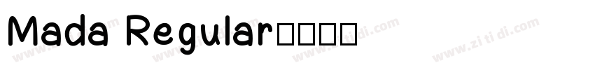 Mada Regular字体转换